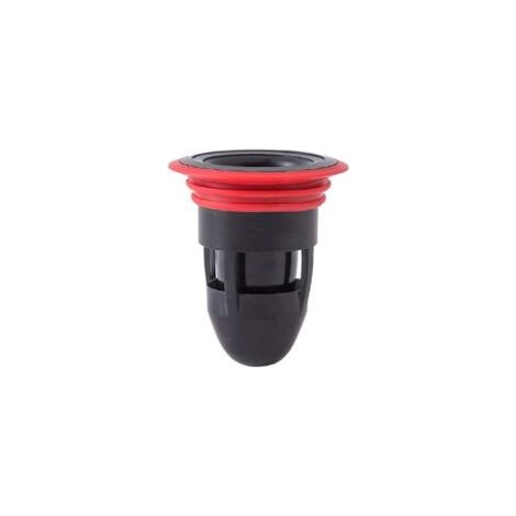 Scarico a pavimento in silicone antiodore Crezuo per bagno e cucina (nero)