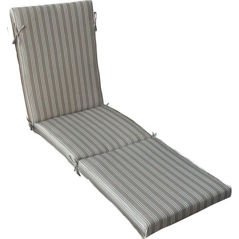 KING - cuscino sdraio con doppia cucitura idrorepellente a righe (1/2)