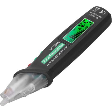 Stylo détecteur de tension sans contact, testeur de câbles d'alimentation électrique CA, haute précision, alarme sonore et lumineuse