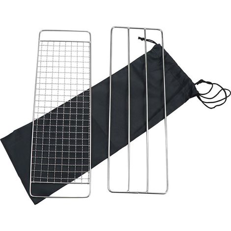 Grille de barbecue en acier inoxydable pour barbecue portable d'extérieur et de camping-AquaForge