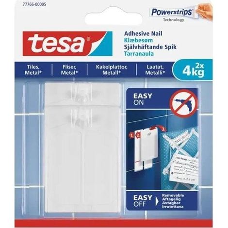 Tesa 77766 Système de montage transparent adhésif double face (1/2)