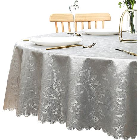 Nappe ronde en toile cirée160D'une longueur d'un centimètre, écologique, résistant aux taches, de style nordique (1/5)