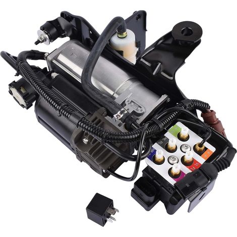 Suspension pneumatique du compresseur complète Compatible avec C6 4F bj 04-11 4F0616005 4F0616006 4F0616006A 4F0616005E avec relais, bloc de soupapes de suspension pneumatique (1/5)