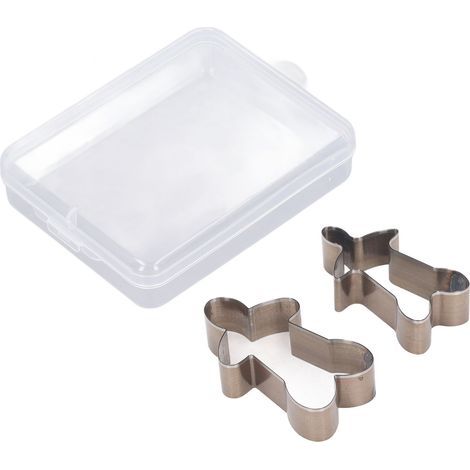 Ensemble de matrices de découpe du cuir, 2 pièces, moules de poinçonnage manuels en forme de poupée haute, outils de bricolage en acier allié (1/5)
