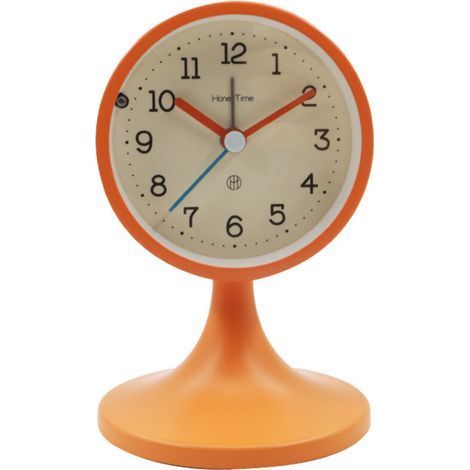 Metal Silent Vintage Alarm Clock, with Removable Stand, Analog Morning Alarm Clock, Old Non-Ticking Bedside Clock for Office Bedroom Table(orange) (1/5)