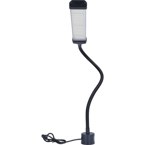 Lampe de travail LED 21 W à intensité variable, flexible, avec base magnétique ronde, prise US 100-240 V. (1/5)
