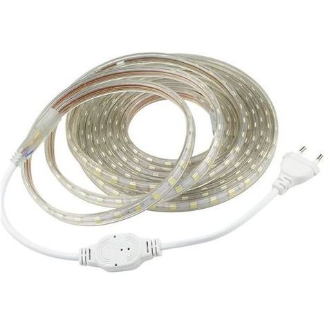 TAISHENGDA 3 m 220 V LED-Streifen – Sehr helles 5050-LED-Licht, IP65 wasserdicht – Warmweißes Innenlicht – Inkl. Schalter (1/5)