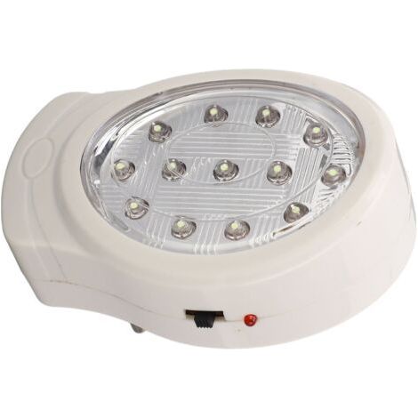 Lampe de secours LED 2W blanc froid 2 vitesses économie d'énergie rechargeable prise en cas de panne de courant AC110240V prise UE (1/5)
