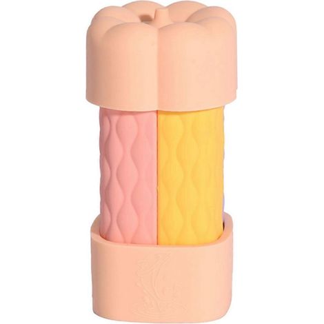 4-teiliges Set tragbarer, auslaufsicherer Silikonflaschen für Lotion – Hellrosa