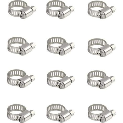 4 Pièces Collier De Serrage Tuyau, Collier De Serrage Tuyau Réglable 10-16 Mm , 304 Collier De Serrage Inox, Collier Serrage Métallique, Pour Tuyau, Home Gaz, Famille Tuyau D'eau, Câble, Robin (1/5)