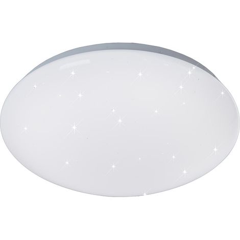 Plafoniera effetto stella lampada design plafoniera effetto cielo stellato, metallo, forma rotonda, 1x LED 15 watt 1200 lumen bianco freddo, DxH: 30x10 cm (1/5)