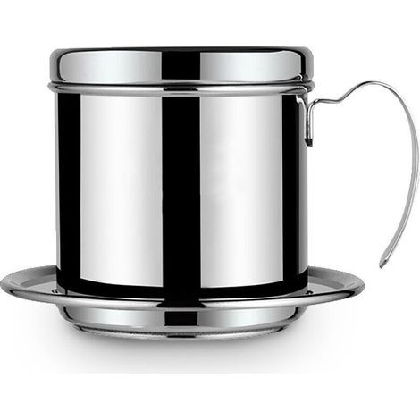 Vietnamien Filtre à Café pot Bouilloire à Café Goutte à Goutte en Acier Inoxydable Sans Papier … (Argent) (1/4)