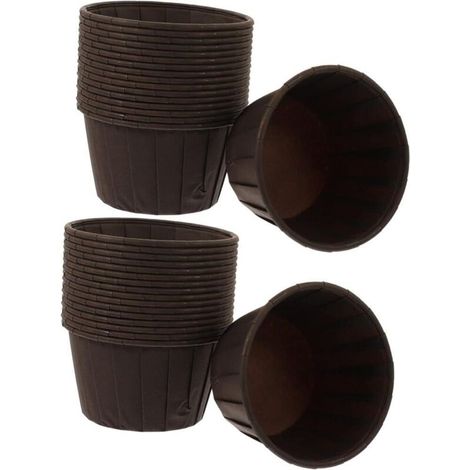 Set mit 50 lichtbeständigen, ölbeschichteten Papier-Muffinförmchen, ideal zum Backen und für Partys (1/4)