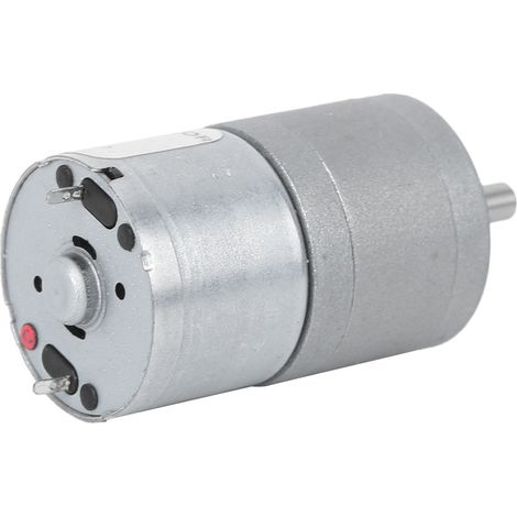 Mini-Gleichstrommotor mit Bürsten, hohem Drehmoment und geringem Geräuschpegel, 6 V/12 V, 4 mm Welle, für Roboter, elektrische Vorhänge, 6 V – 34 U/min (1/5)