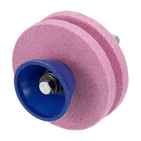 Affûteur de lame de tondeuse à gazon durable pour outils de jardin, perceuse électrique, double couche, 1 pièce (rose) (1/5)