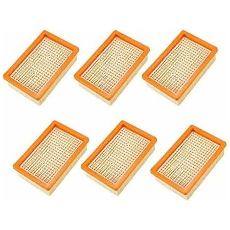 6 Stück Filter für Kärcher MV4 MV5 MV6 WD4 WD5 WD6 Staubsauger, Ersatzteile Leberfilter (1/4)