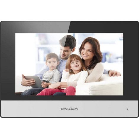 Hikvision – Moniteur vidéo interphone 7" DSKH6320WTE1 – Résolution 1024x600 – Alimentation PoE – Communication bidirectionnelle – Montage mural