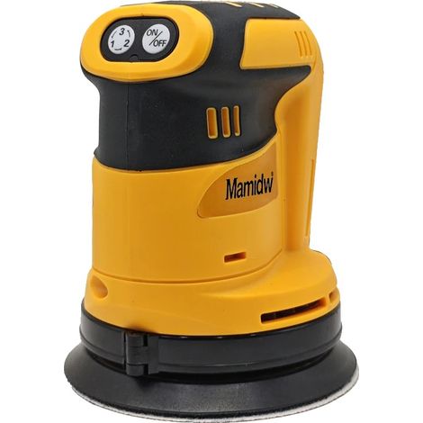 Piste Sander, Disque de Ponçage Alimenté par Batterie de 125 mm, Pas de batterie, Pas de prise (1/2)