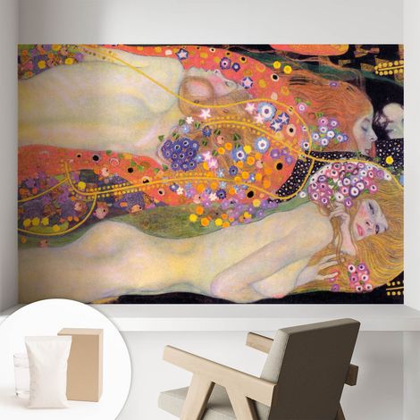 Tapete Vliestapete mit Kleber- abwaschbar - Raumgestaltung  Schlafzimmer Wohnzimmer Tapete Blumenkomposition 104x70 cm (1/5)