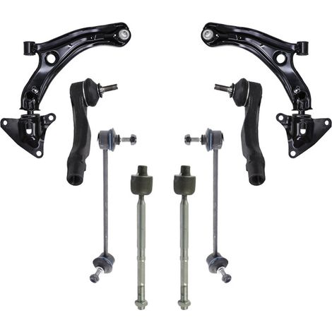 KIT BRACCIO OSCILLANTE 8 PEZZI COMPATIBILE CON HONDA JAZZ III (GE, GG, GP, ZA) 1.2 / Kit Sospensione Completo OE/OEM / Bracci Oscillanti + Testine Sterzo / Sostituzione Diretta OEM