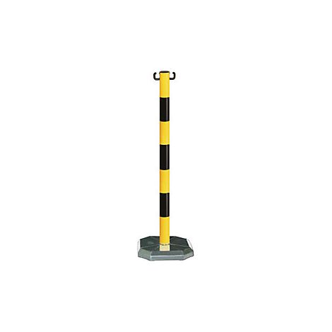 Soporte de cadena  móvil  con lastre (4 kg)  amarillo - negro