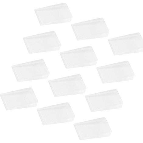 FOMIYES Lot de 12 cales de nivellement transparentes en plastique (1/5)