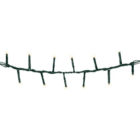 Ghirlanda LED compatta lampeggiante per esterni bianco caldo 16 m 500 LED cavo verde (1/3)