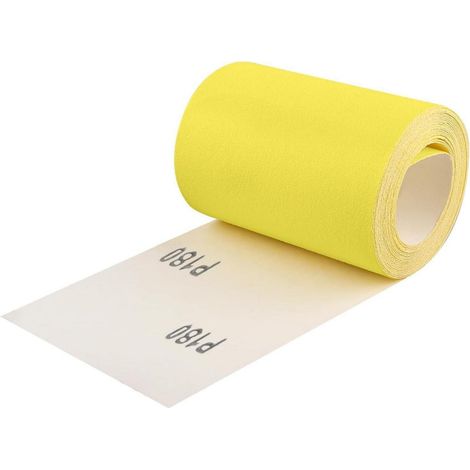 Schleifpapier Rolle 93mm Körnung 180 Quarzsand 5 Meter Körnung 180 (1/5)