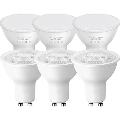 GU10 5W plein watt LED projecteur tasse 220V MR16 lampe tasse lentille GU10 lampe tasse lampe à LED tasse 20 pièces (1/4)