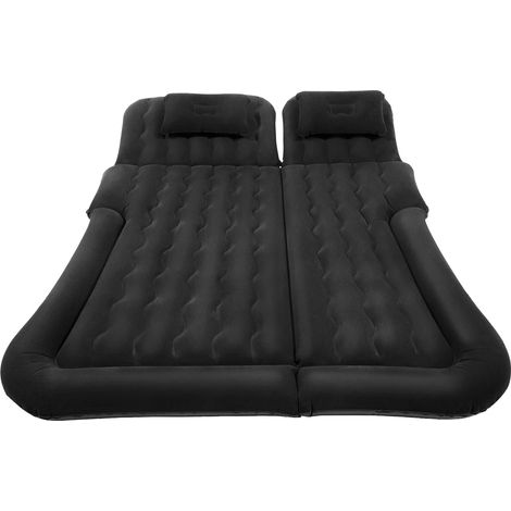 Matelas de voiture gonflable, gonflage rapide, design pliable, noir (1/2)