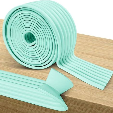 Ecleanfy - Protection de table et de chaise - 2 m de long - Rose, version épaisse - Protection des bords - Doux et sûr - Prévient les chocs (1/5)