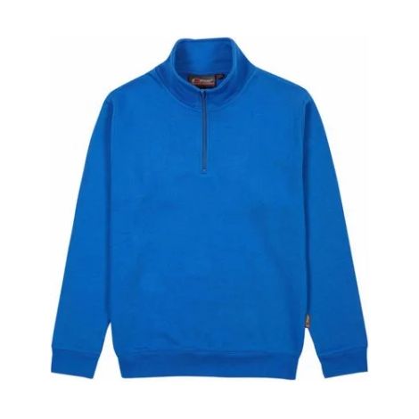 Felpa da lavoro con mezza zip TAUTRA - Blu Royal, confezione da 25 - 2XL