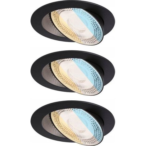 Aumus spot encastré noir 105 mm 5W LED (1/3)