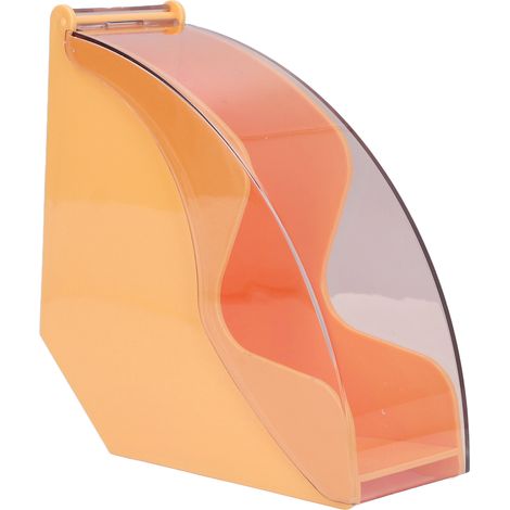 Porte-filtres à café, support de rangement pour papier filtre avec couvercle anti-poussière, boîte de conservation pour dosettes, utilisation café ou maison, jaune (1/5)