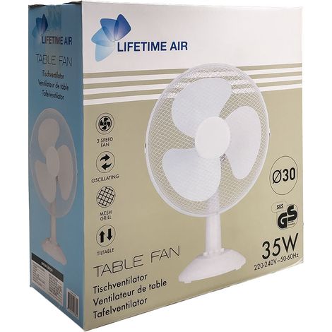 [PRODUIT D'OCCASION] Ventilateur de table 35 w, ø30 cm, white