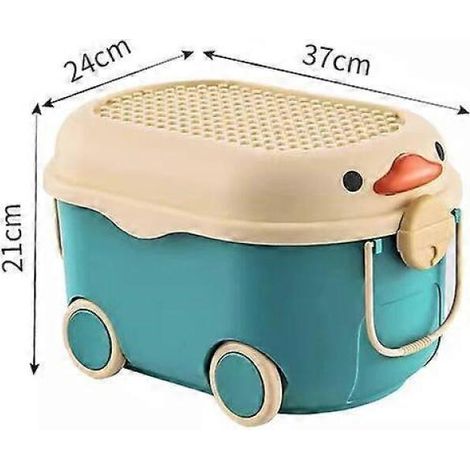 Filiyano-Boîte de rangement pour jouets d'enfants, grand bac de tri ménager en plastique, pour ranger goûters et autres petits objets, ainsi que les (1/4)