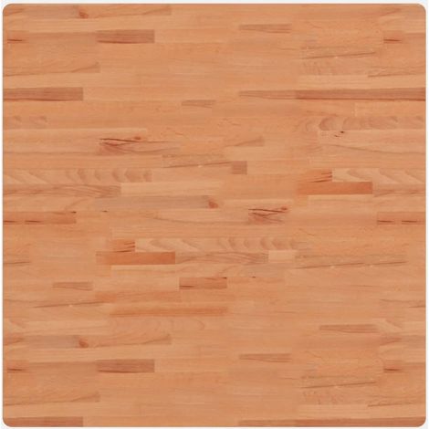 vidaXL Tablero de mesa cuadrado de madera maciza de haya 90x90x2,5 cm (1/2)
