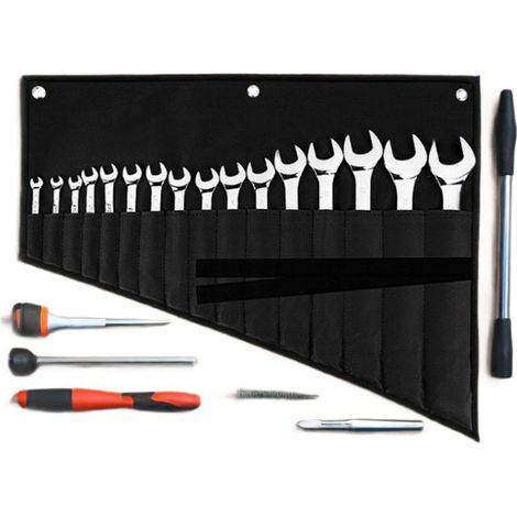 CCYKXA Schraubenschlüsseltaschen, werkzeugloser Schraubenschlüsselhalter für Schraubendreher, Zangen, Canvas-Organizer für Elektriker, Klempner, Schreiner, Mechaniker