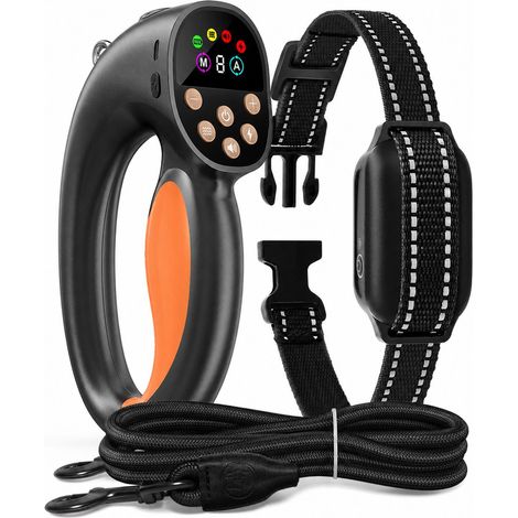 Collier de dressage et laisse anti traction intelligente étanche IPX7 avec lampe LED pour chien Jardinage Maison (1/5)