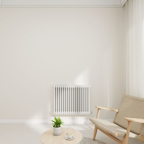 Stech Homes 600x830mm White Traditional 3 Column Horizontal Cast Iron Style Central Heating Radiator (1/5)