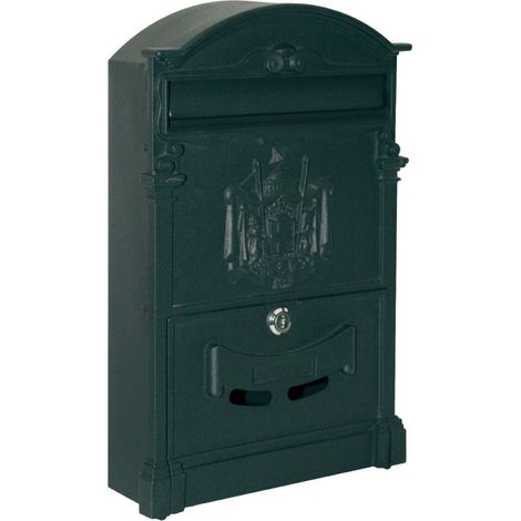Buzon Exterior 25X8X40,8Cm Natuur Aluminio Negro Imperio Nt97366 (1/2)