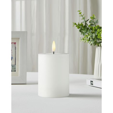 Eglo LED Kerze Leskino warmweiß 10 x Ø 7,5 cm weiß