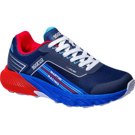 Sparco Sardinia 01 SR FO HRO Martini Racing Arbeitssneaker - 44 EU - Schwarz / Hellblau