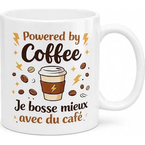 White Ceramic Mug/Cup - Dishwasher and Microwave Safe (1/5)