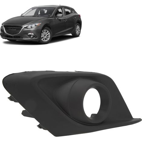 Schwarze Nebelscheinwerferblende für Mazda 3 2014-2016 (links): BHR150C21A (1/5)