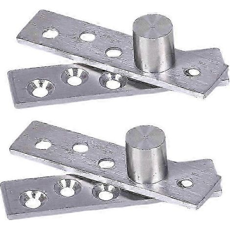 Charnière pivotante à 360 degrés (2 pièces) en acier inoxydable, axe excentrique, taille L (argent) (1/5)