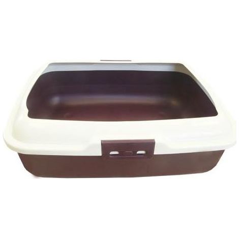 Bac à sable pour chat en plastique non toxique – Dimensions 50 x 40 x 16 cm – Cadre amovible avec système de clic – (1/2)