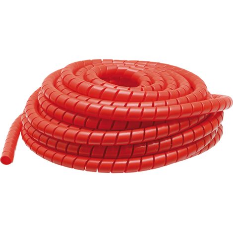 Gaine spiralée de protection pour tuyau hydraulique en PEHD, diamètre 16/20 mm, 20 m