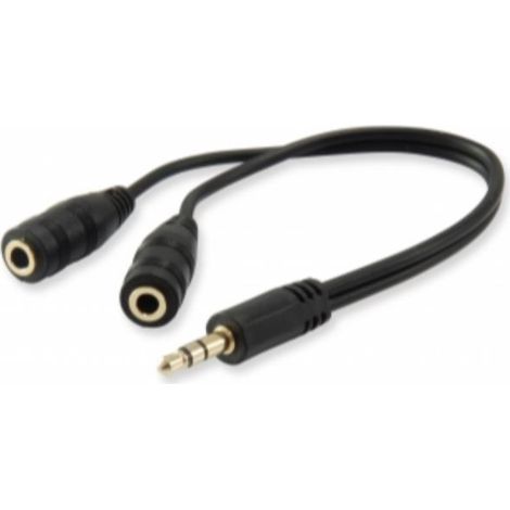 Equip - cavo audio mini jack - da 3,5 mm maschio a 2 x 3,5 mm femmina (1/4)