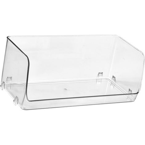 Présentoir cosmétique multifonction empilable en plastique transparent, organisateur de maquillage pour la maison, 32 x 15 x 12,8 cm / 12,6 x 5,9 x 5,3 pouces